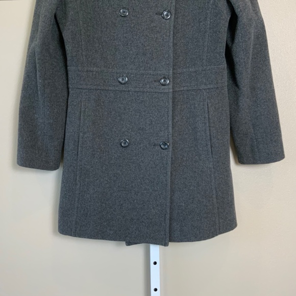 Nine West Wool Button Front Overcoat Coat - Picture 6 of 16